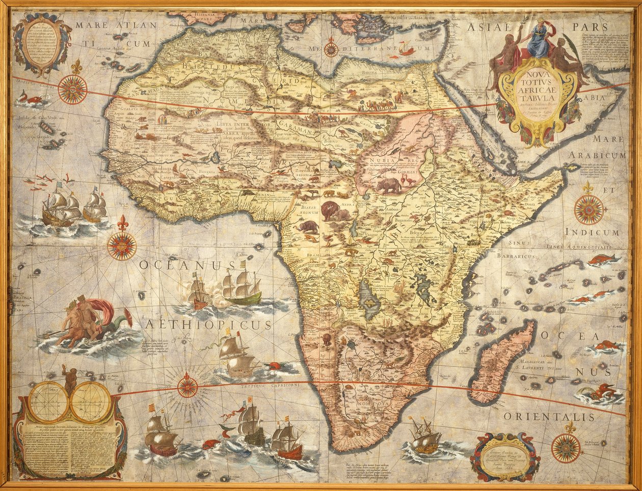 Mapa Afriky v roce 1686 od Joan Blaeu od Joan Blaeu