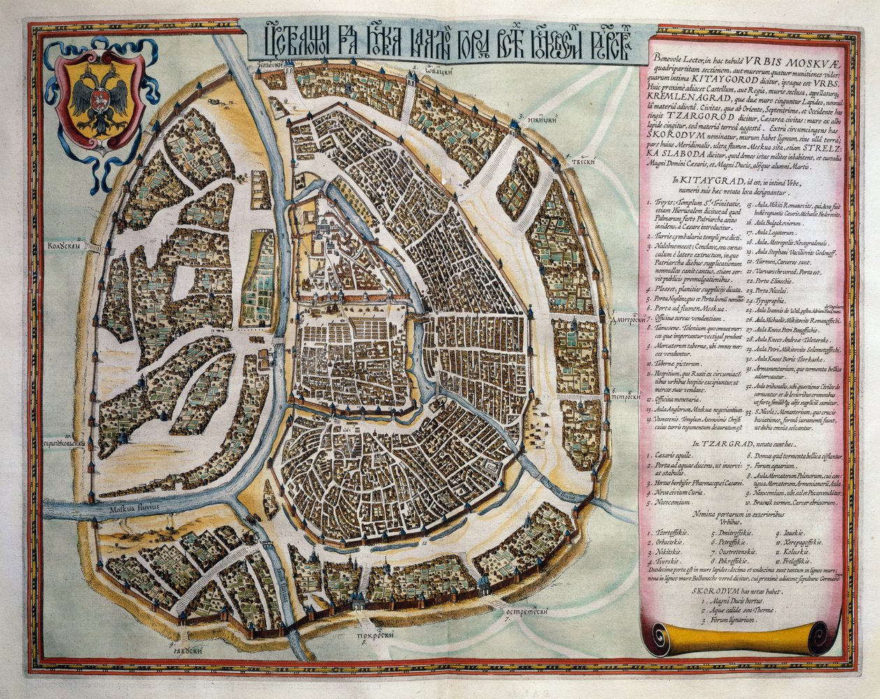 Moskva, svazek II, Atlas Maior, od Joan Blaeu (1596-1673), mědirytina, Amsterdam od Joan Blaeu