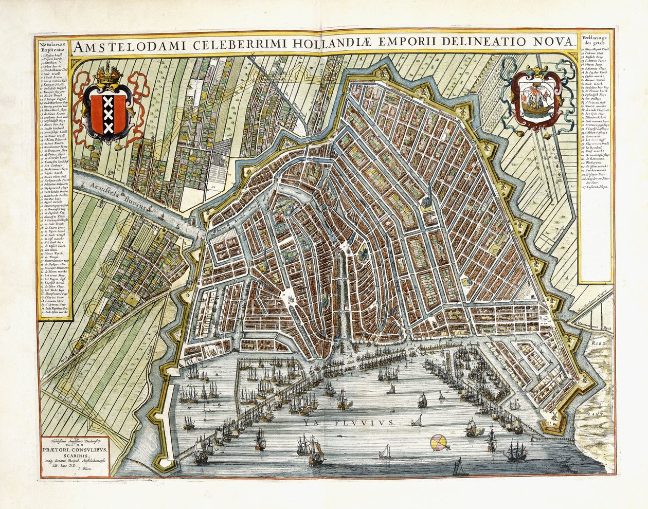 Plán a pohled na města a budovy Holandska a Nízkých zemí, 1649 od Joan Blaeu
