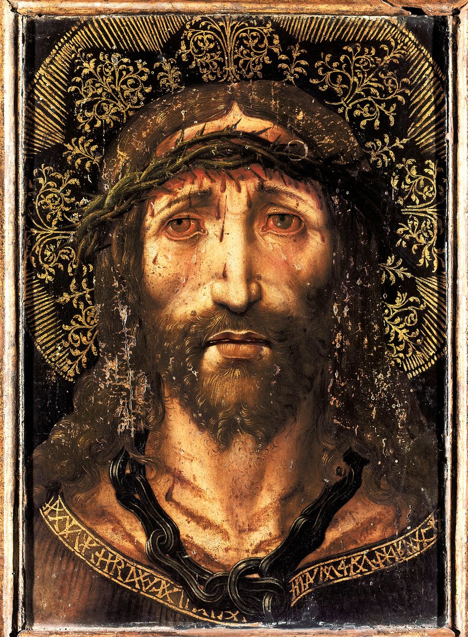 Kristova tvář nebo trpící Kristus od Joan Gascó