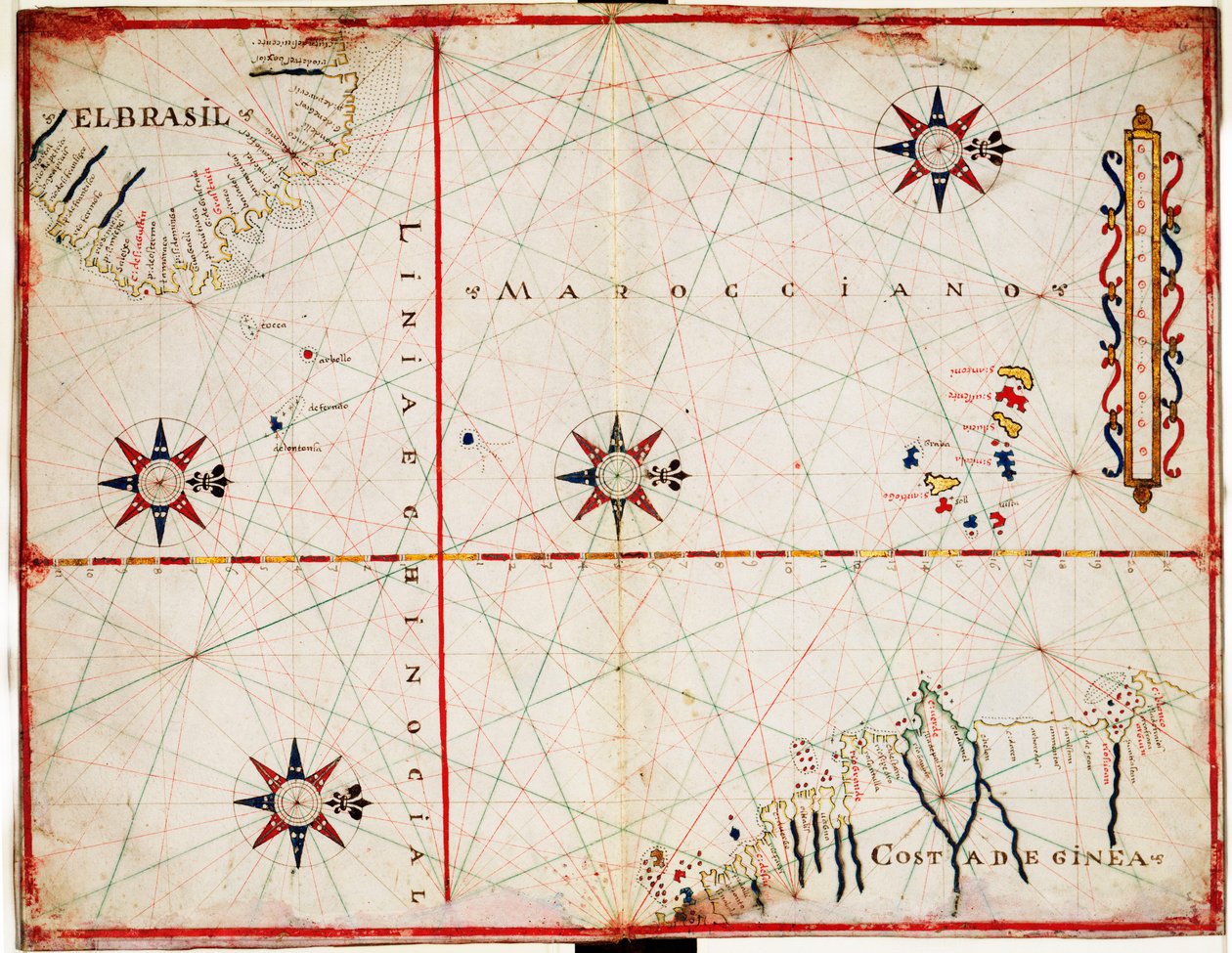 Mapa středního Atlantiku od Joan Oliva