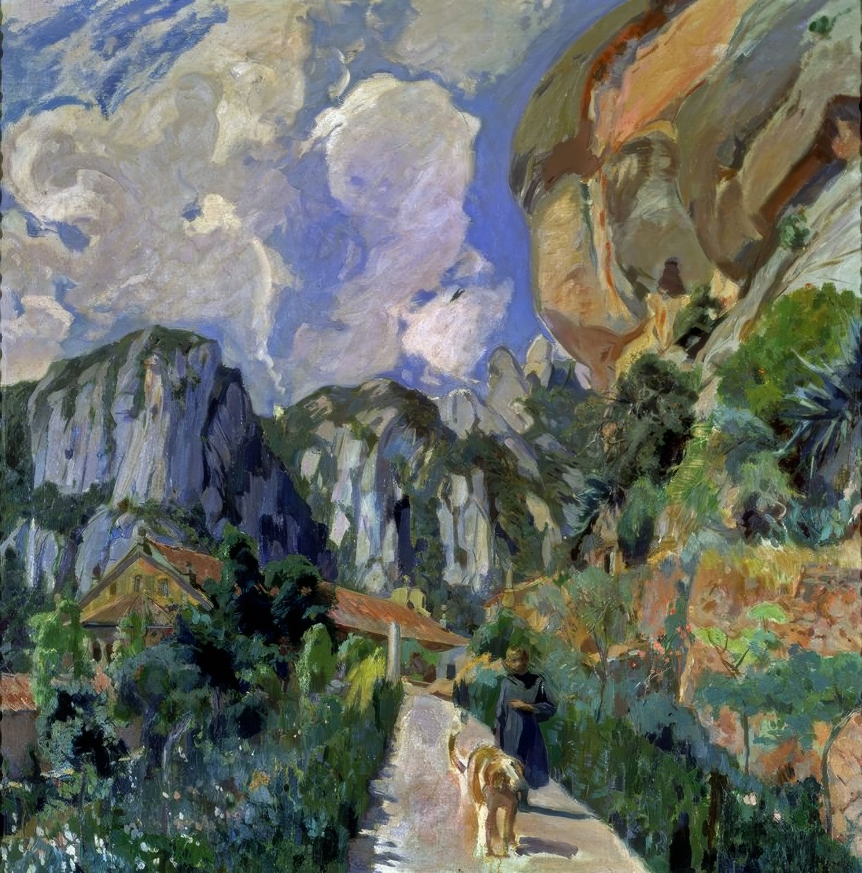 Zahrada akolytů, Montserrat od Joaquim Mir i Trinxet