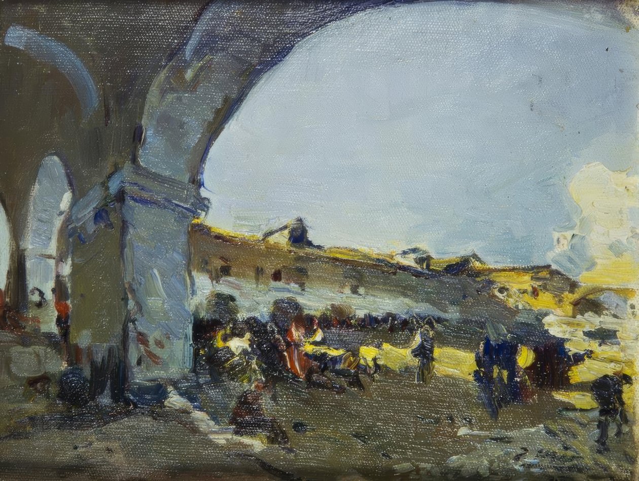 Markt ve Vilanova i la Geltrú od Joaquim Mir i Trinxet