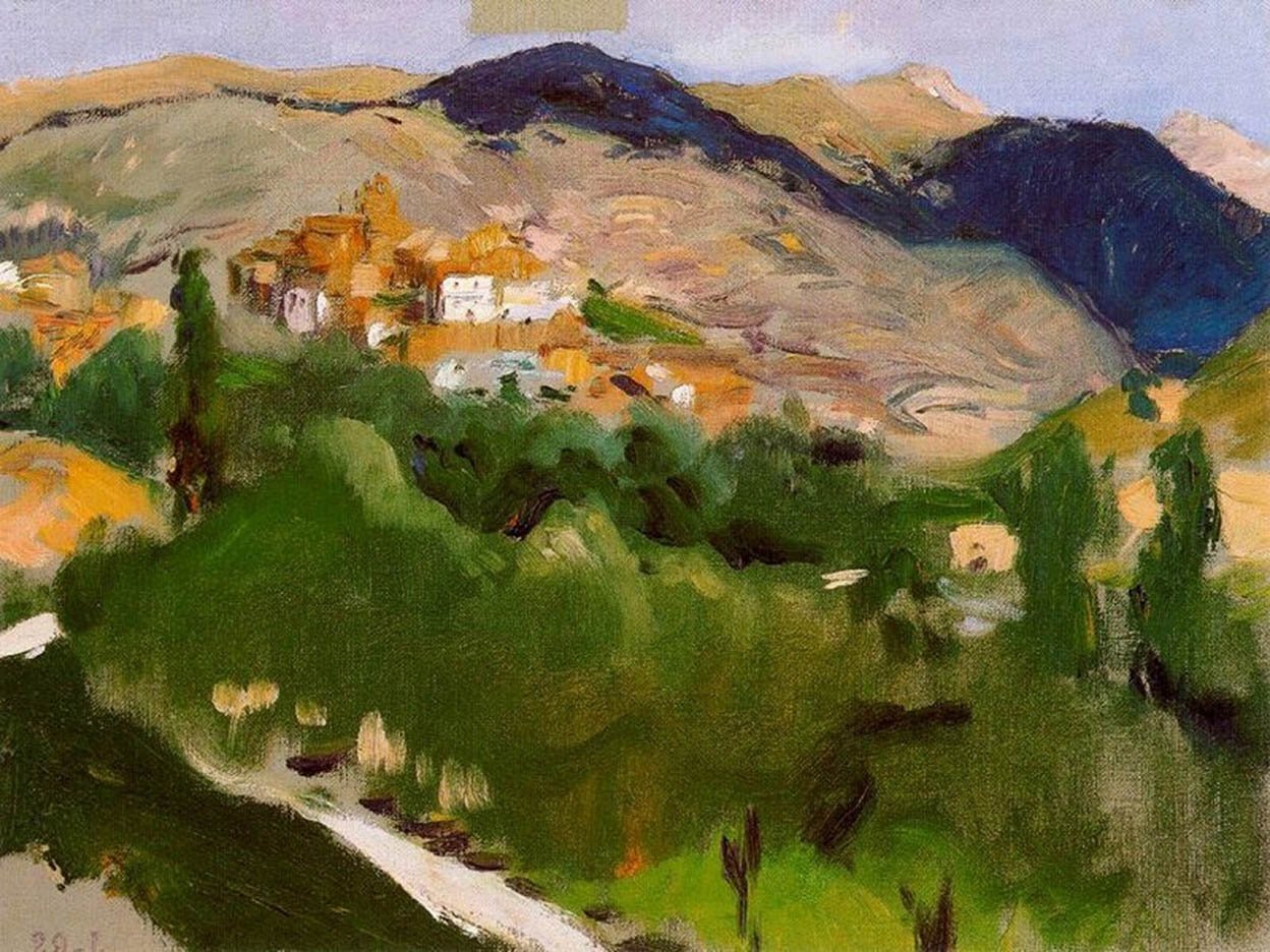 Montanas de Jacan Angličtina: Hory v Jacanu od Joaquín Sorolla