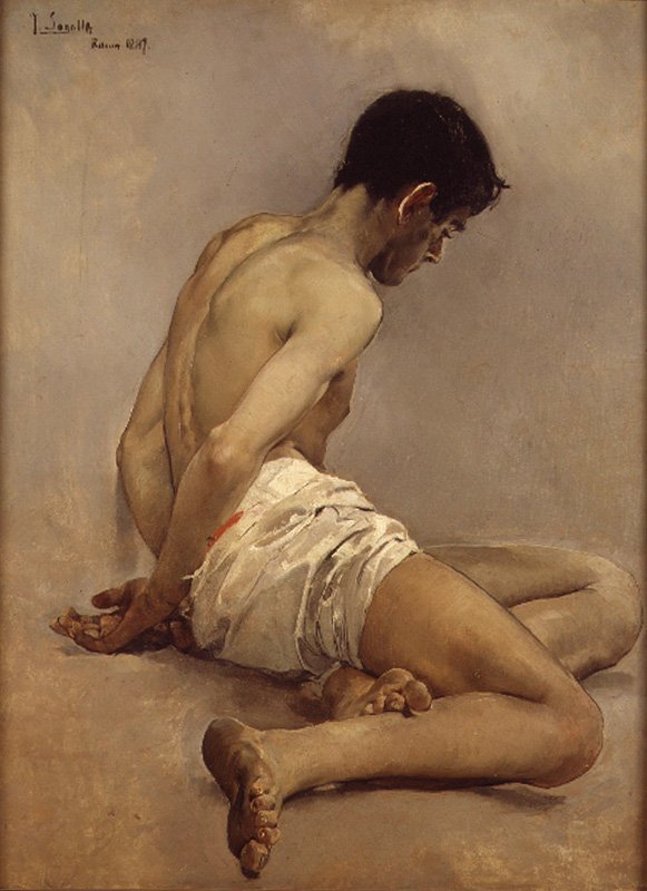 Akademické studium ze života od Joaquín Sorolla