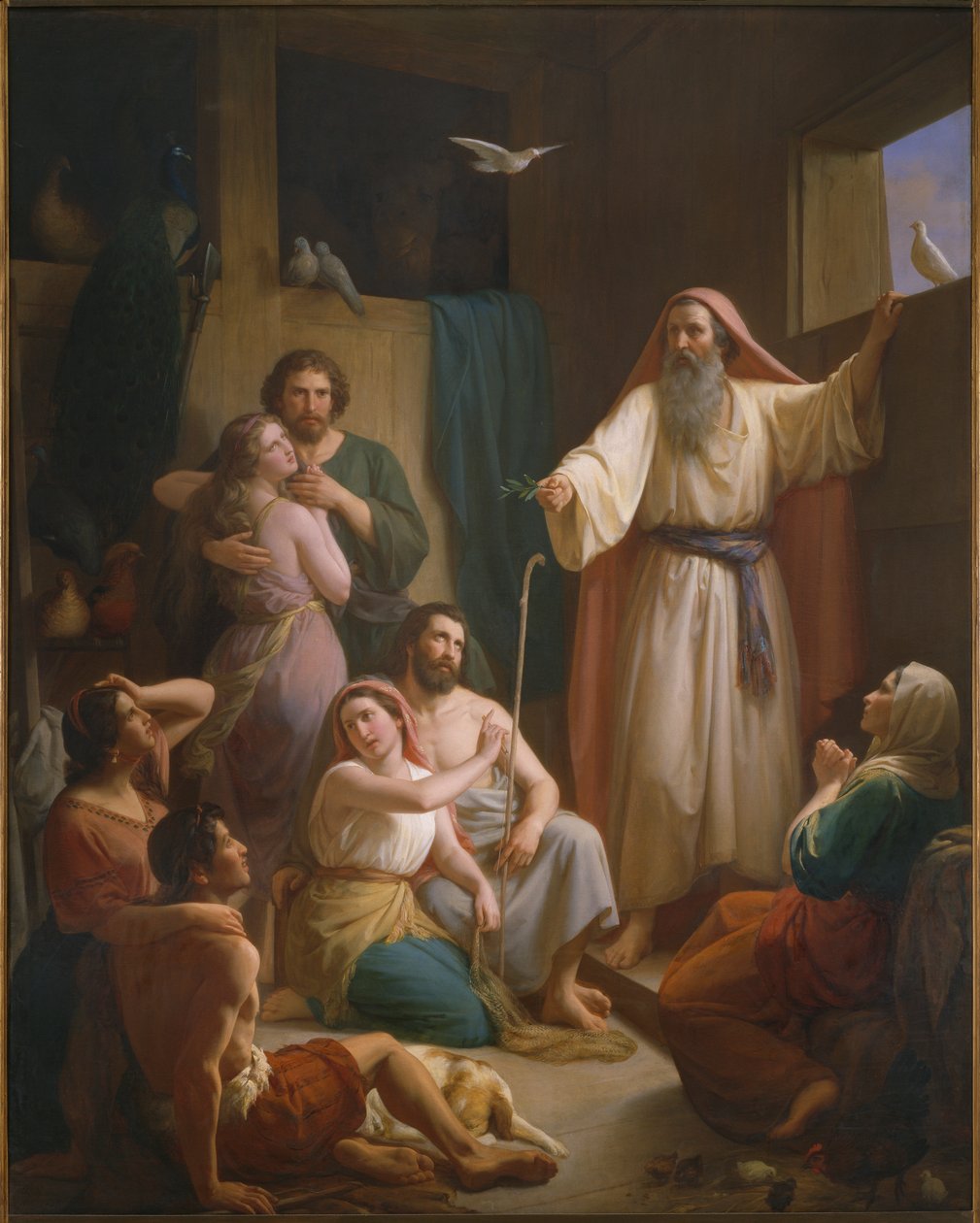 Interiér Noemovy archy, 1857 od Joaquin oe Joaquim Ramirez