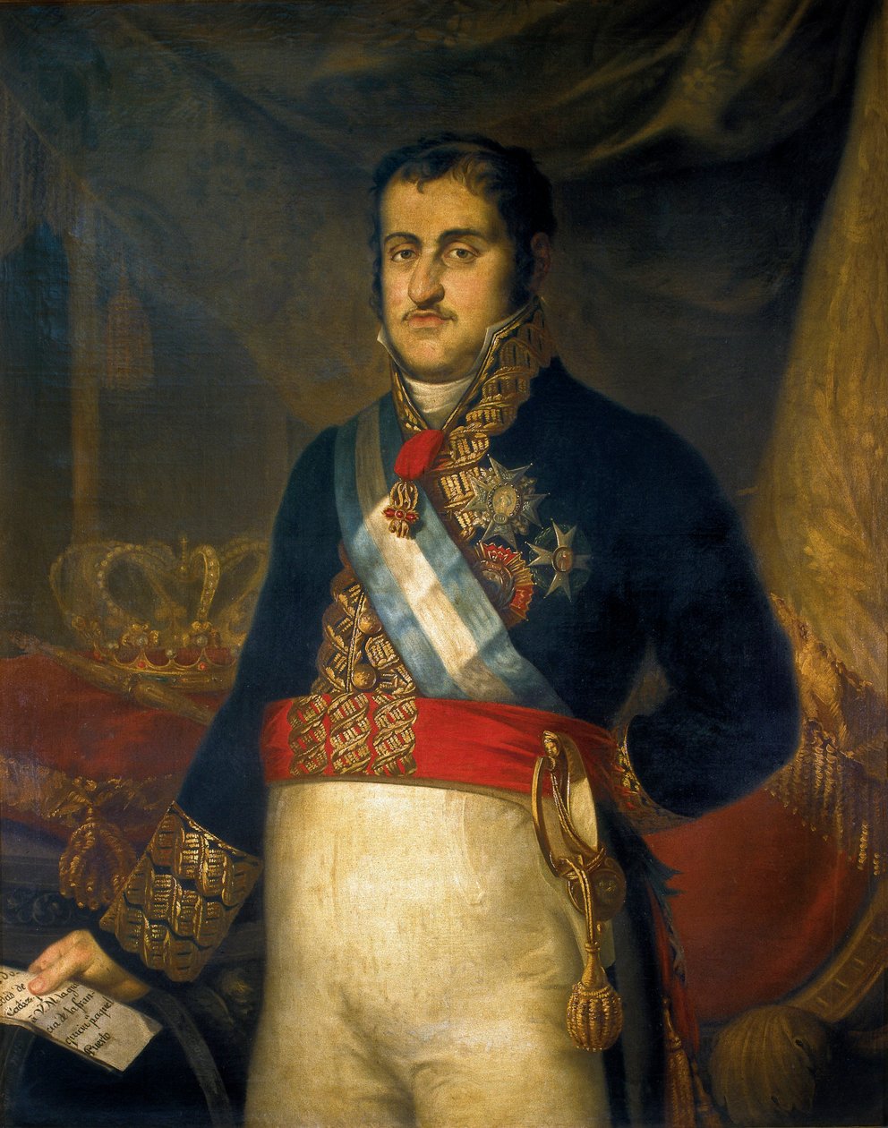 Portrét Ferdinanda VII. (Fernando VII od Joaquin Manuel Fernandez Cruzado