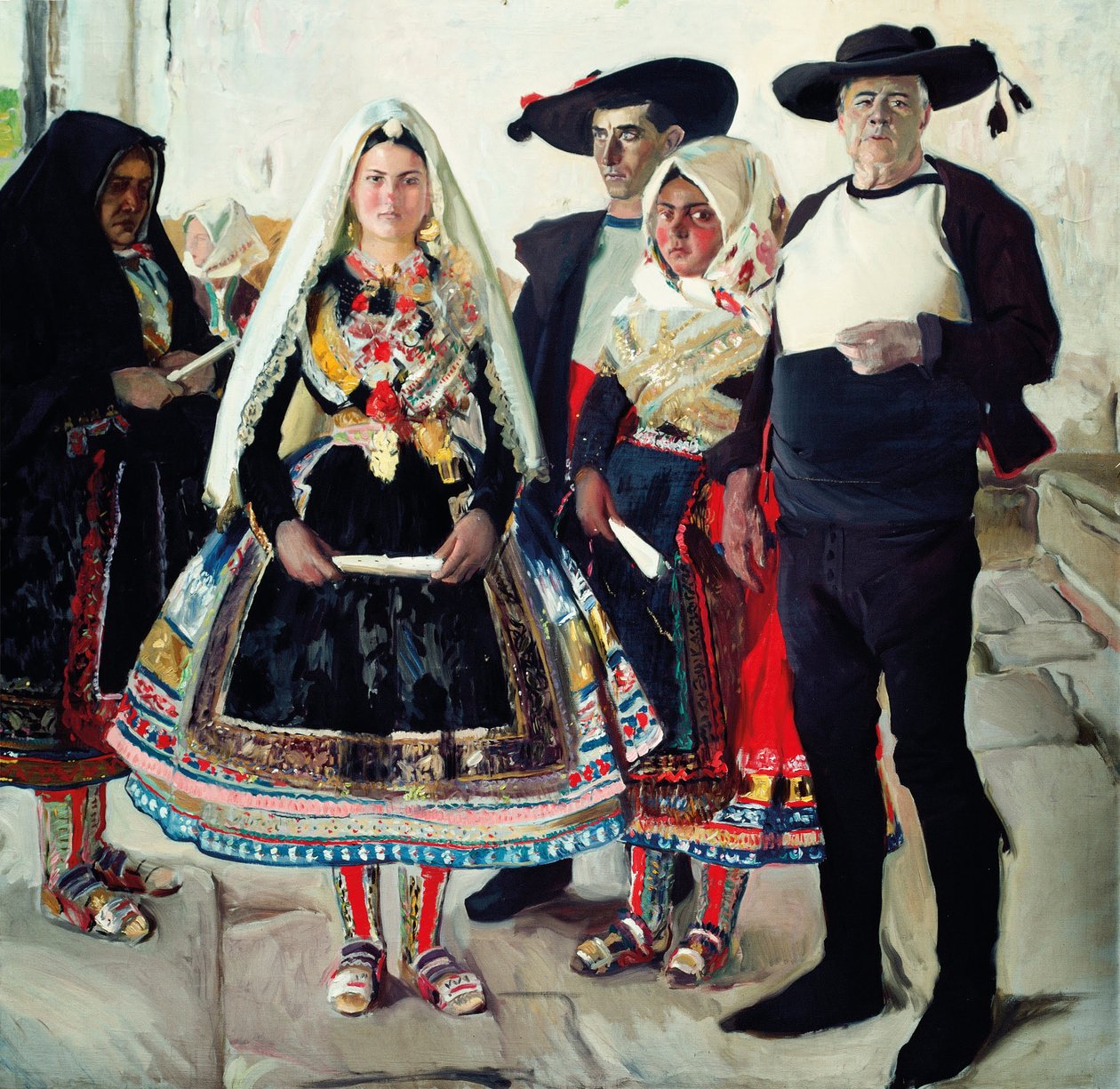 Typičtí obyvatelé Lagartery nebo nevěsta z Lagartery od Joaquín Sorolla