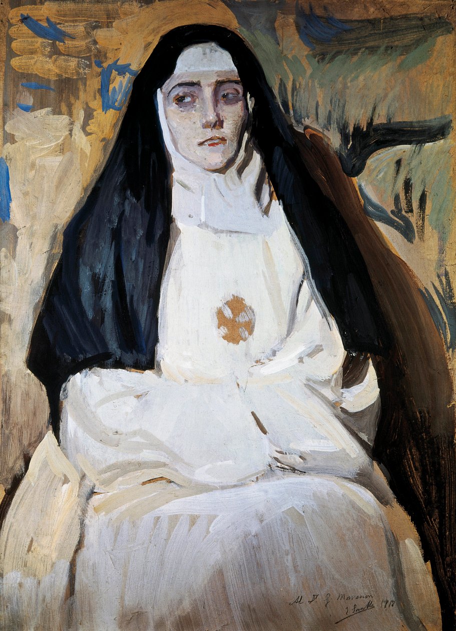 Obraz jeptišky od Joaquina SOROLLY (1863-1923) od Joaquín Sorolla