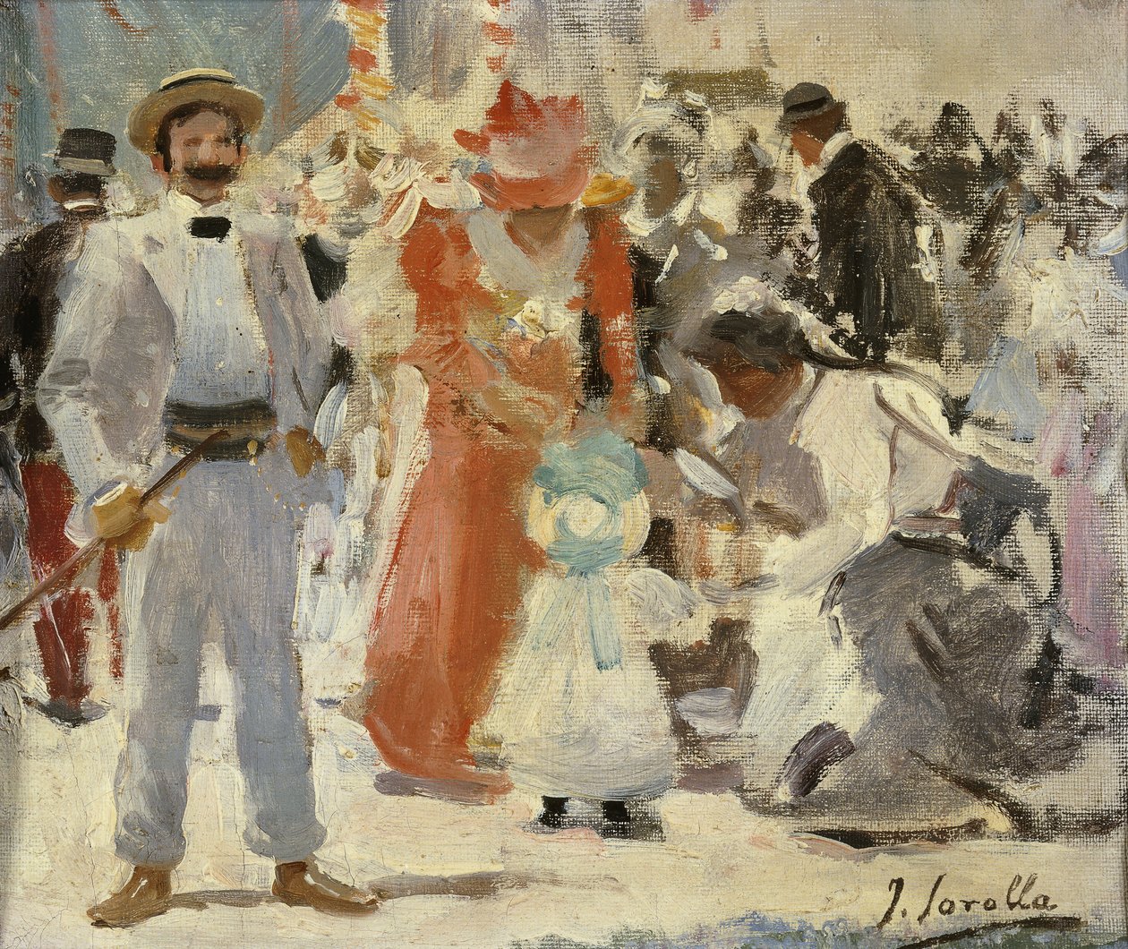 Na veletrhu; En la Feria, od Joaquín Sorolla