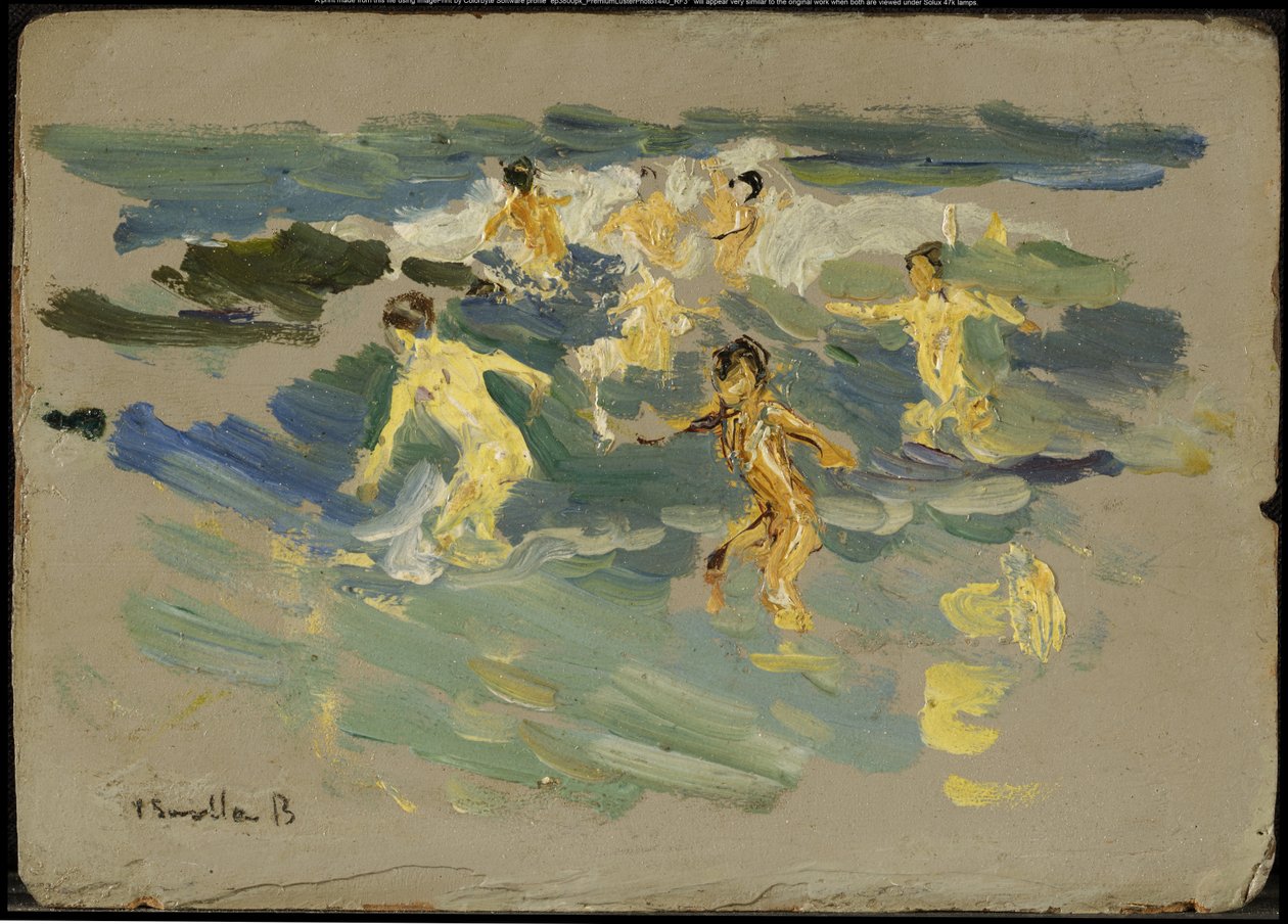 Pláž ve Valencii, kolem roku 1904 od Joaquín Sorolla