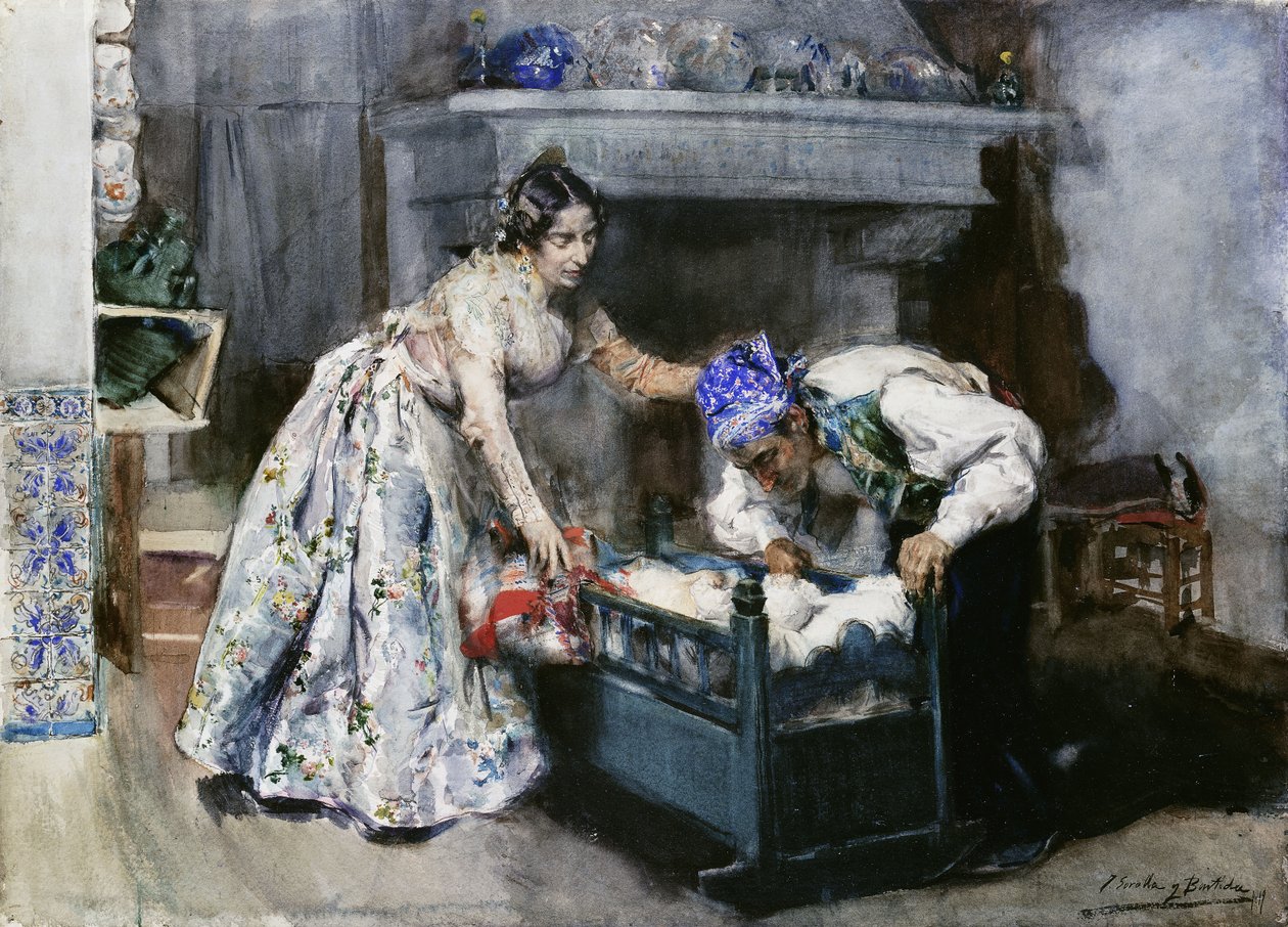 Dávejte pozor, abyste ho nevzbudili; Cuidado, No le Despiertes, od Joaquín Sorolla