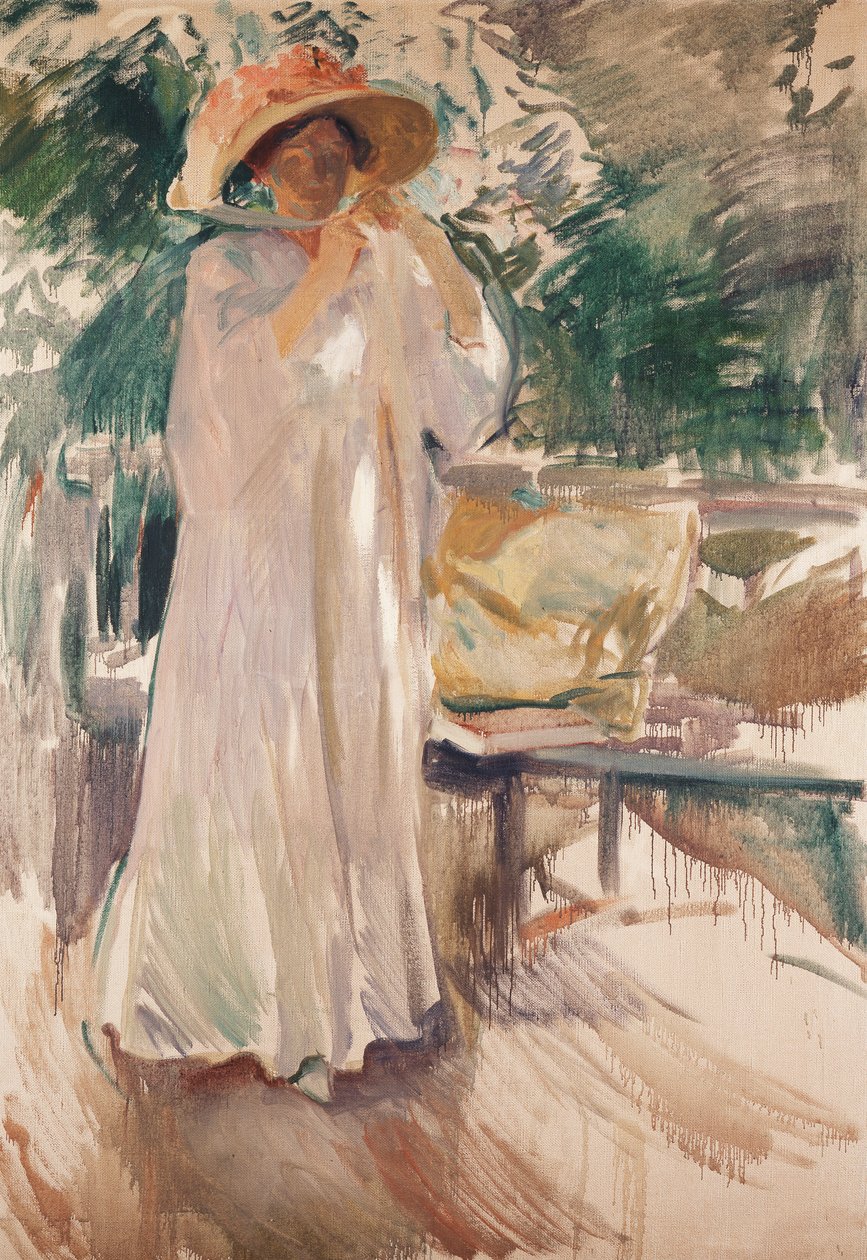 Clotilde ve své zahradě, 1910 od Joaquín Sorolla