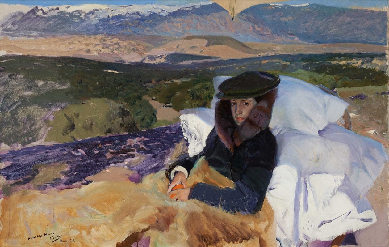 Rekonvalescentka Maria v El Pardo, 1906. od Joaquin Sorolla y Bastida