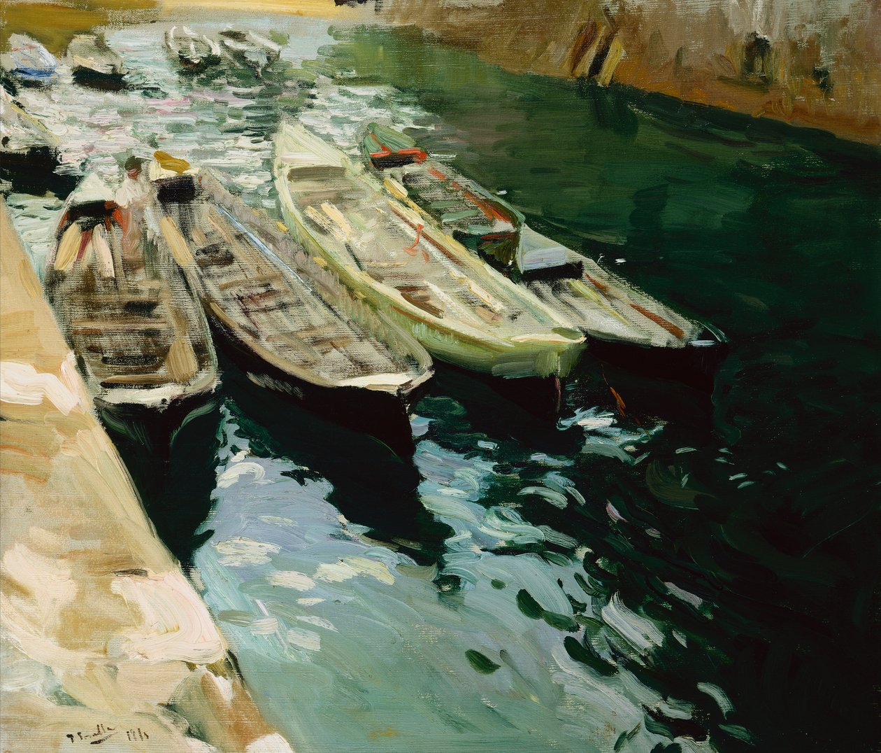 Tuláci, Zarautz, poblíž San Sebastian od Joaquin Sorolla y Bastida