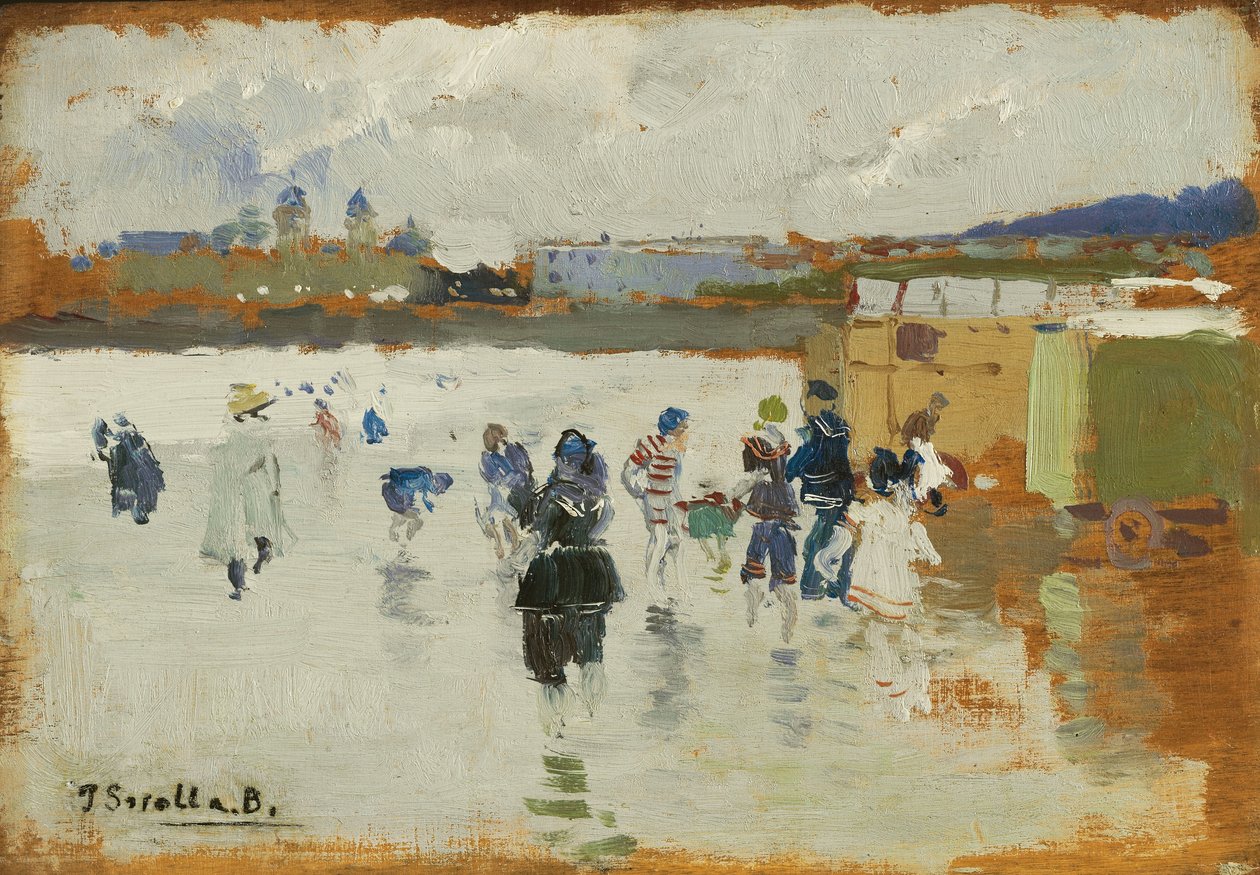 Pláž La Concha, San Sebastian, 1906 od Joaquín Sorolla