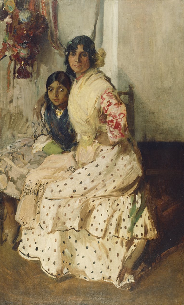 Cikánka Pepilla a její dcera od Joaquín Sorolla