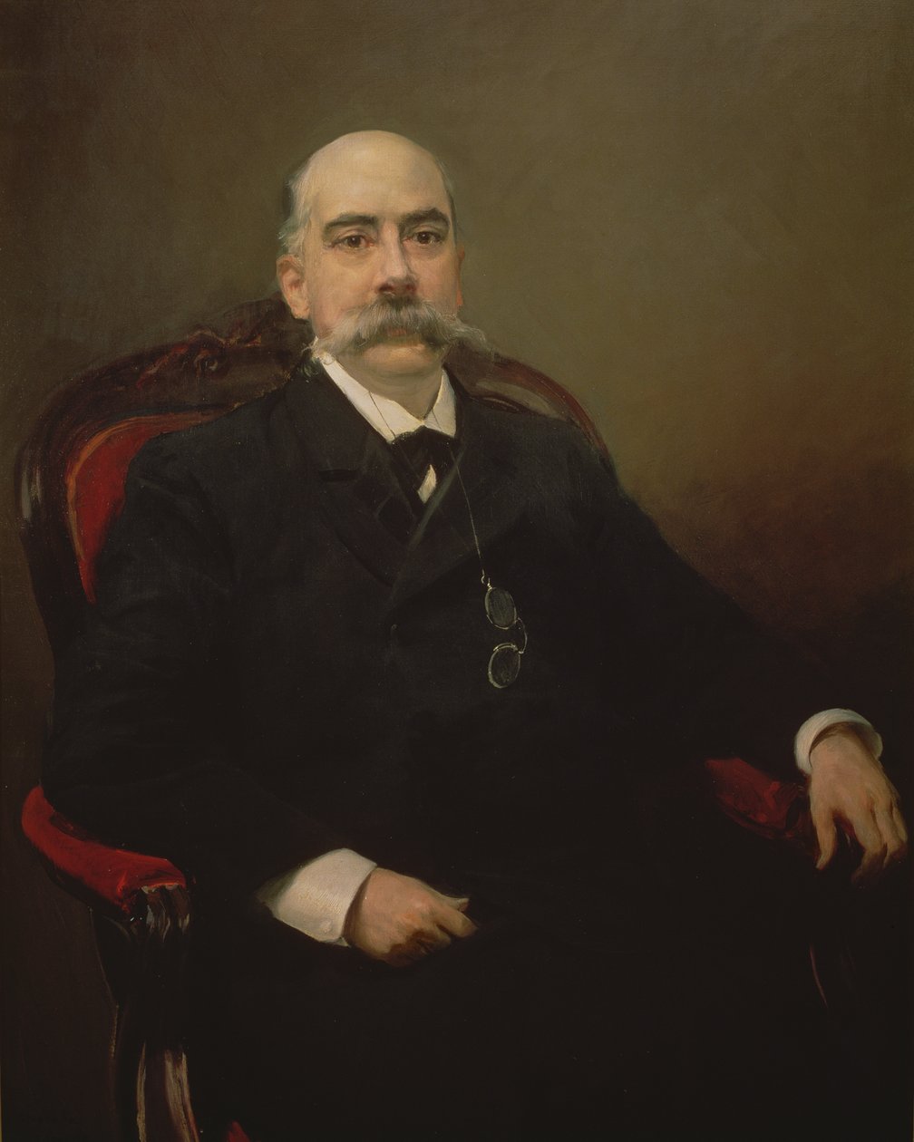 Portrét Emilio Castelar y Ripoll, španělský státník, řečník a spisovatel od Joaquin Sorolla y Bastida