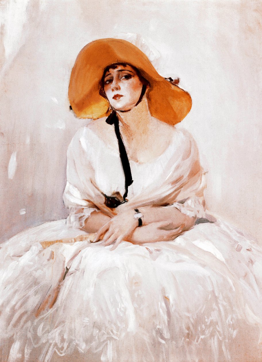 Portrét Raquel Meller (1888-1962), španělské zpěvačky a herečky. Detail. Obraz Joaquina Sorolly (1863-1923). 1919. Madrid. Muzeum Sorolla. od Joaquín Sorolla