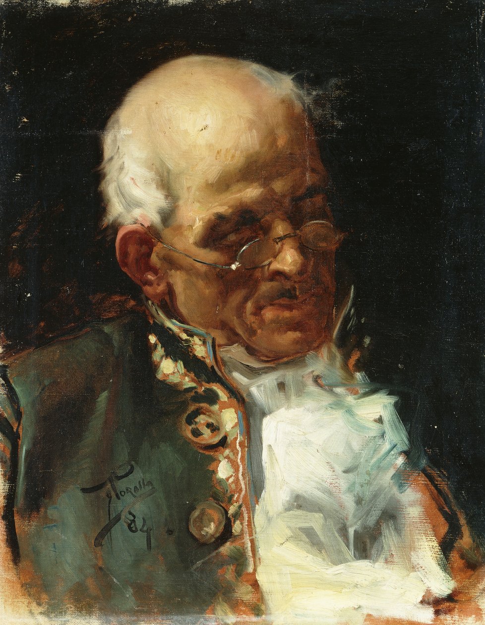 Portrét gentlemana; Portrét gentlemana, 1884 od Joaquín Sorolla