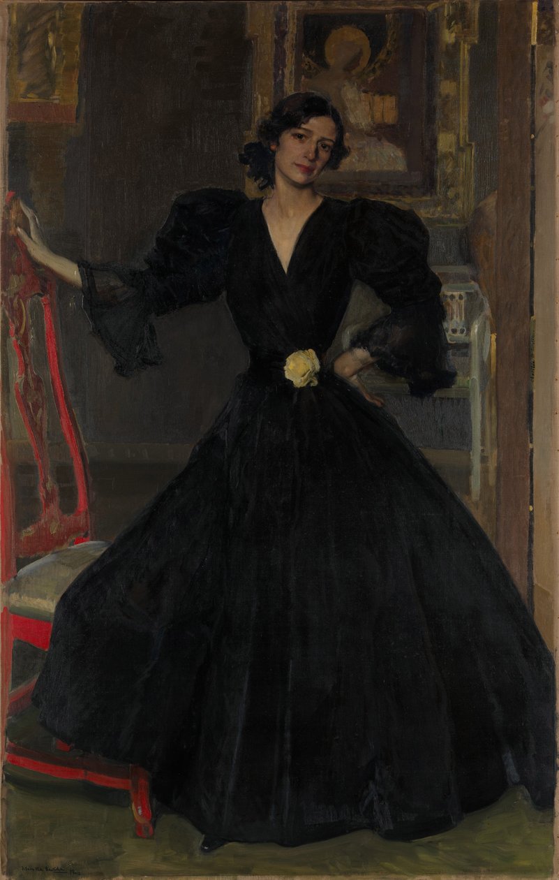 Sorolla v černém od Joaquín Sorolla