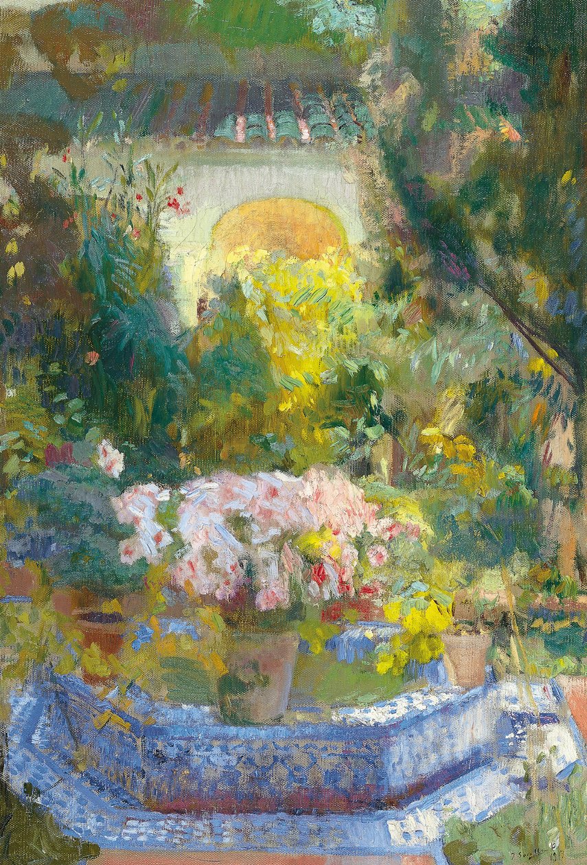 Nádvoří domu Sorolla - Sorolla y Bastida, Joaquin (1863-1923) - 1917 - Olej na plátně - 95,9 x 64,8 - Museo Carmen Thyssen, Malaga od Joaquin Sorolla y Bastida