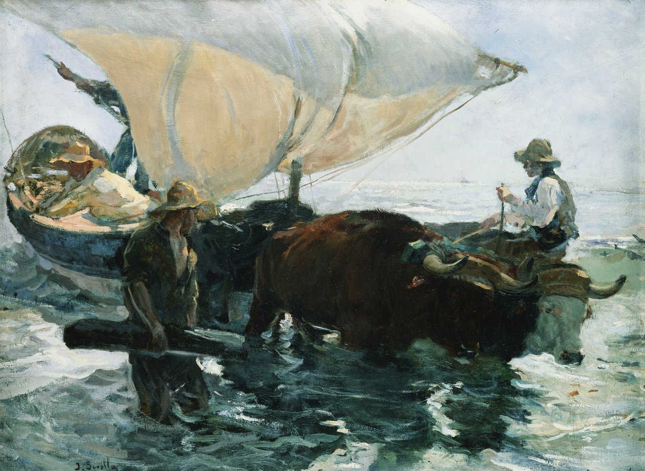 Návrat z rybaření, 1893 od Joaquín Sorolla