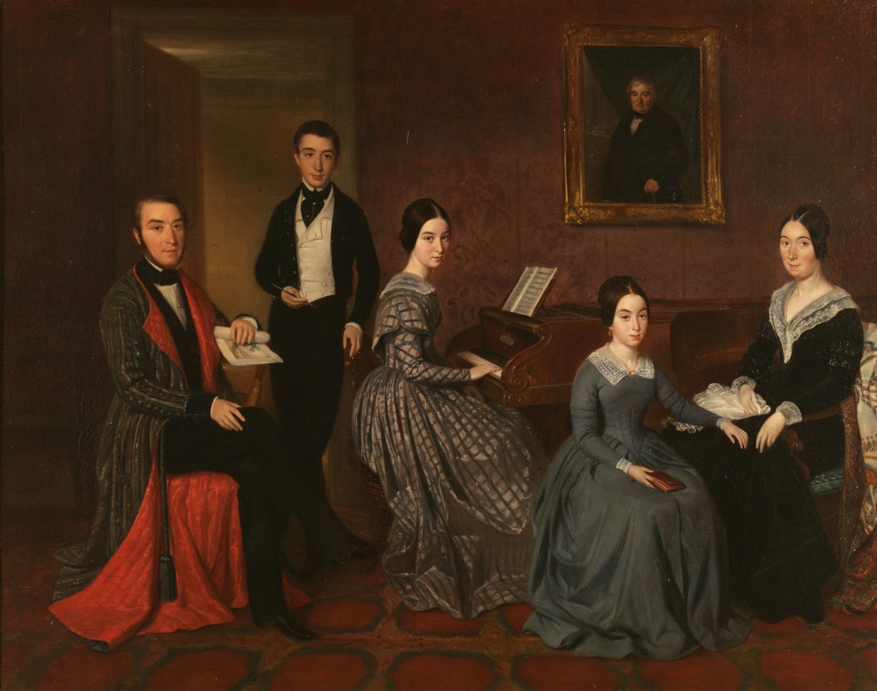 Rodina Jorge Flaquer od Joaquim Espalter
