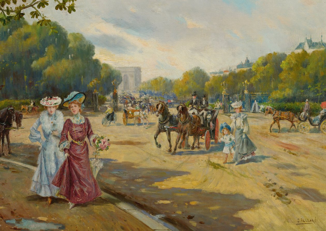 Port Dauphine Bois de Boulogne od Joaquín Pallarés Allustante