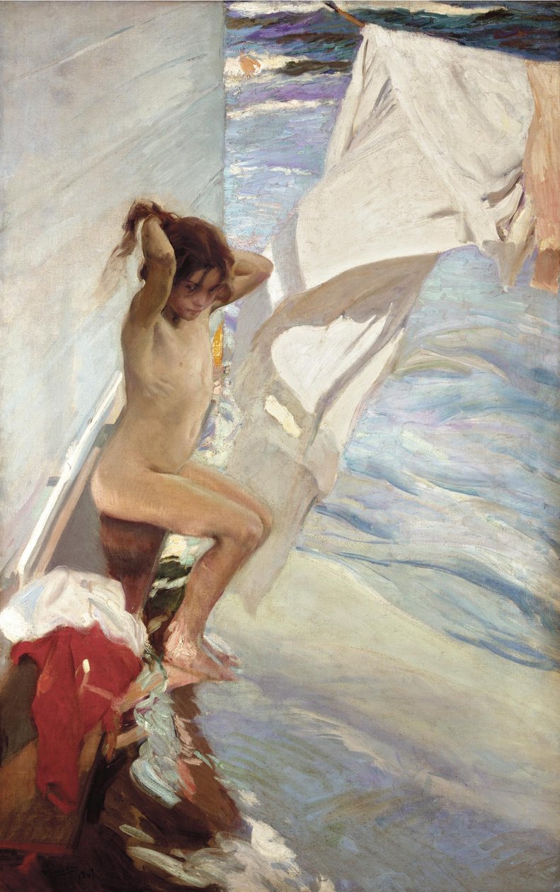Před koupelí od Joaquín Sorolla