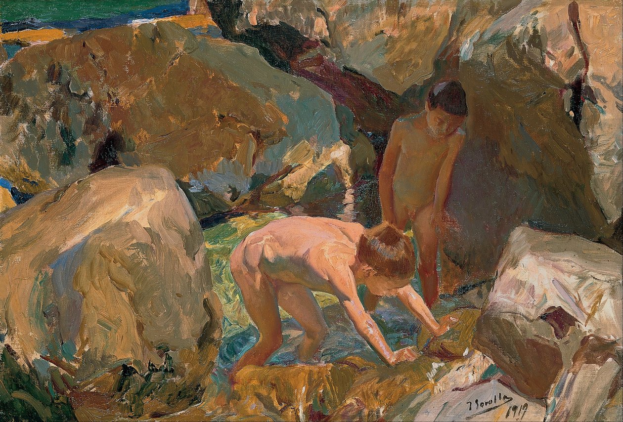 Děti hledají měkkýše od Joaquín Sorolla