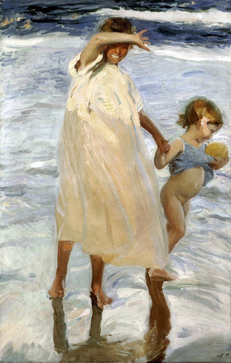 Dvě sestry, Valencie od Joaquín Sorolla