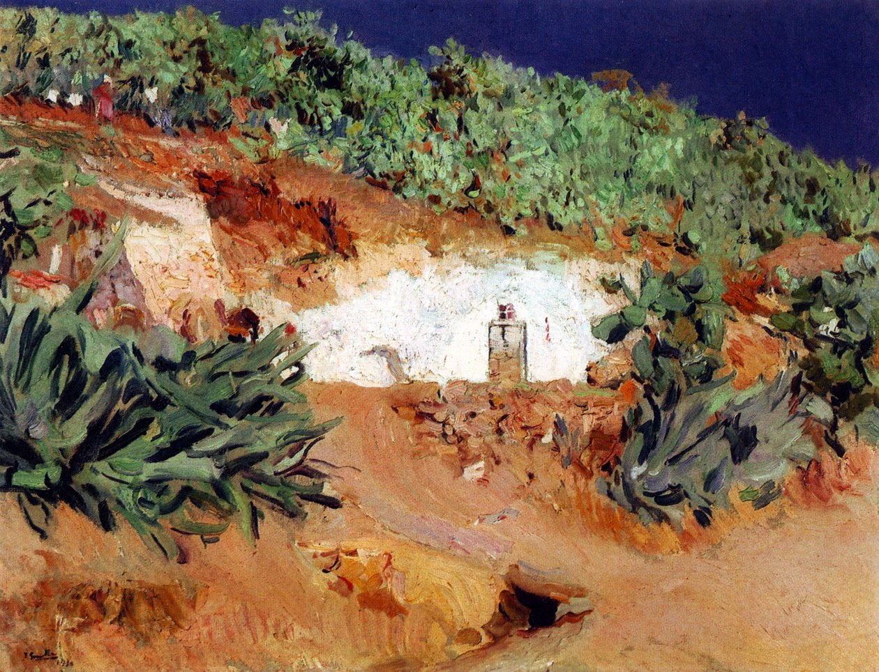 Dům Cikánů v Sacromonte od Joaquín Sorolla