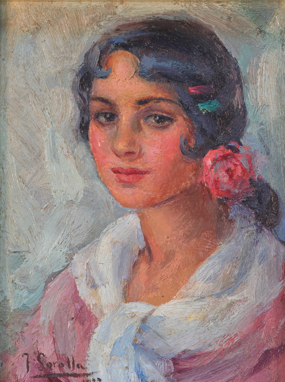 Portrét ženy od Joaquín Sorolla