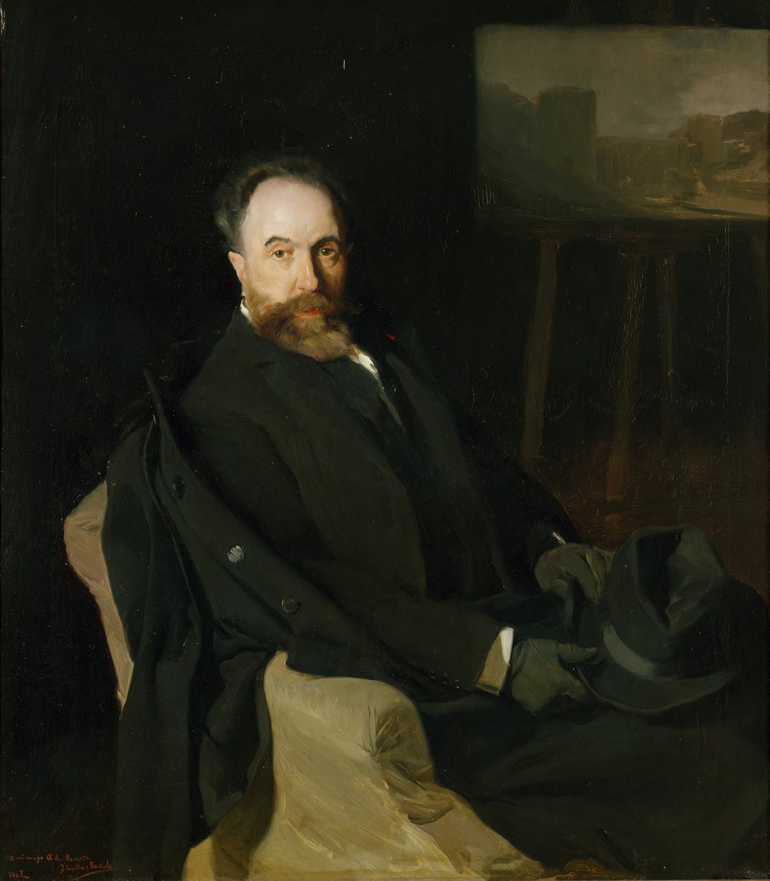 Portrét malíře Aureliana de Berueteho od Joaquín Sorolla