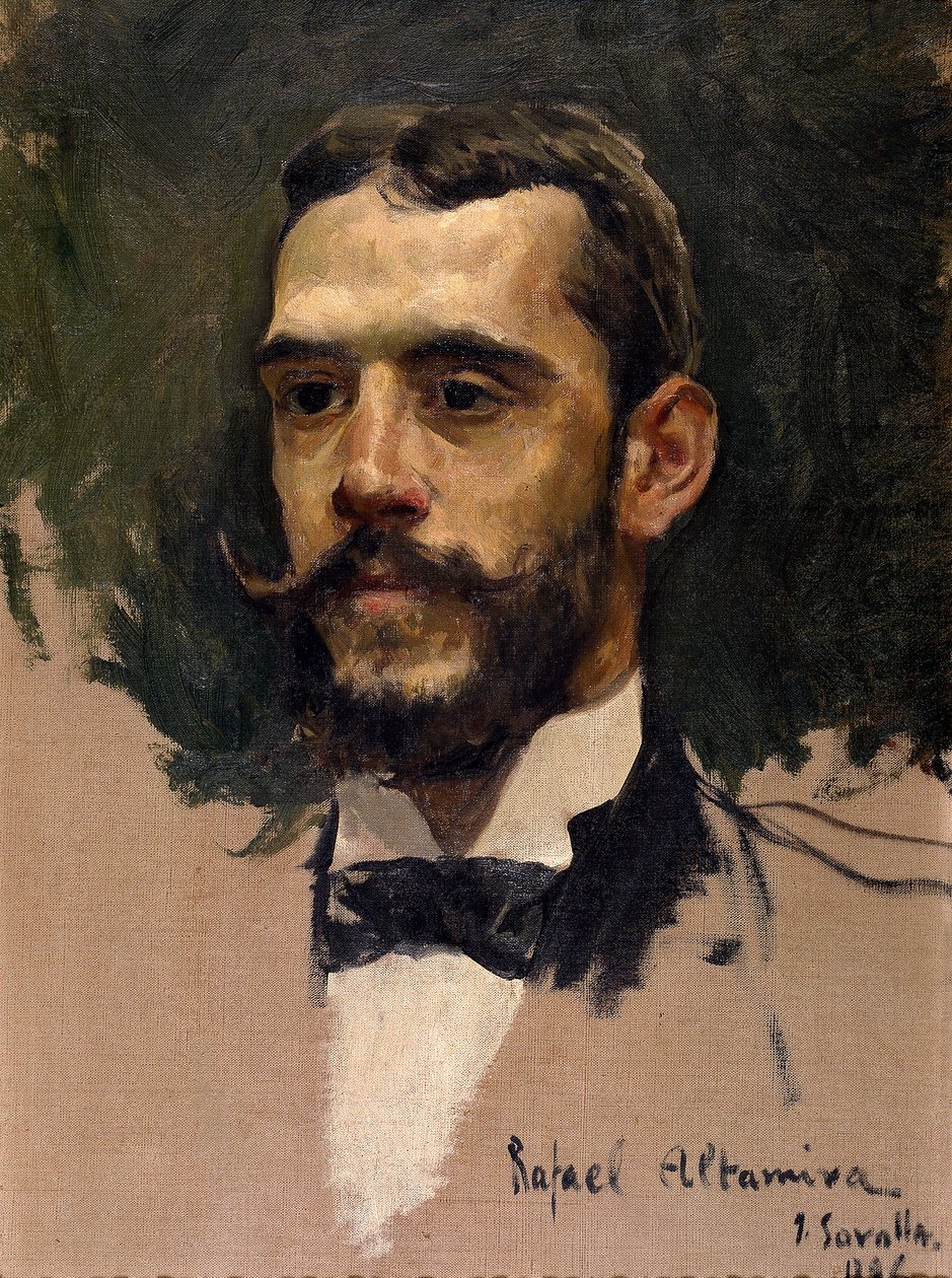 Rafael Altamira a Crevea od Joaquín Sorolla