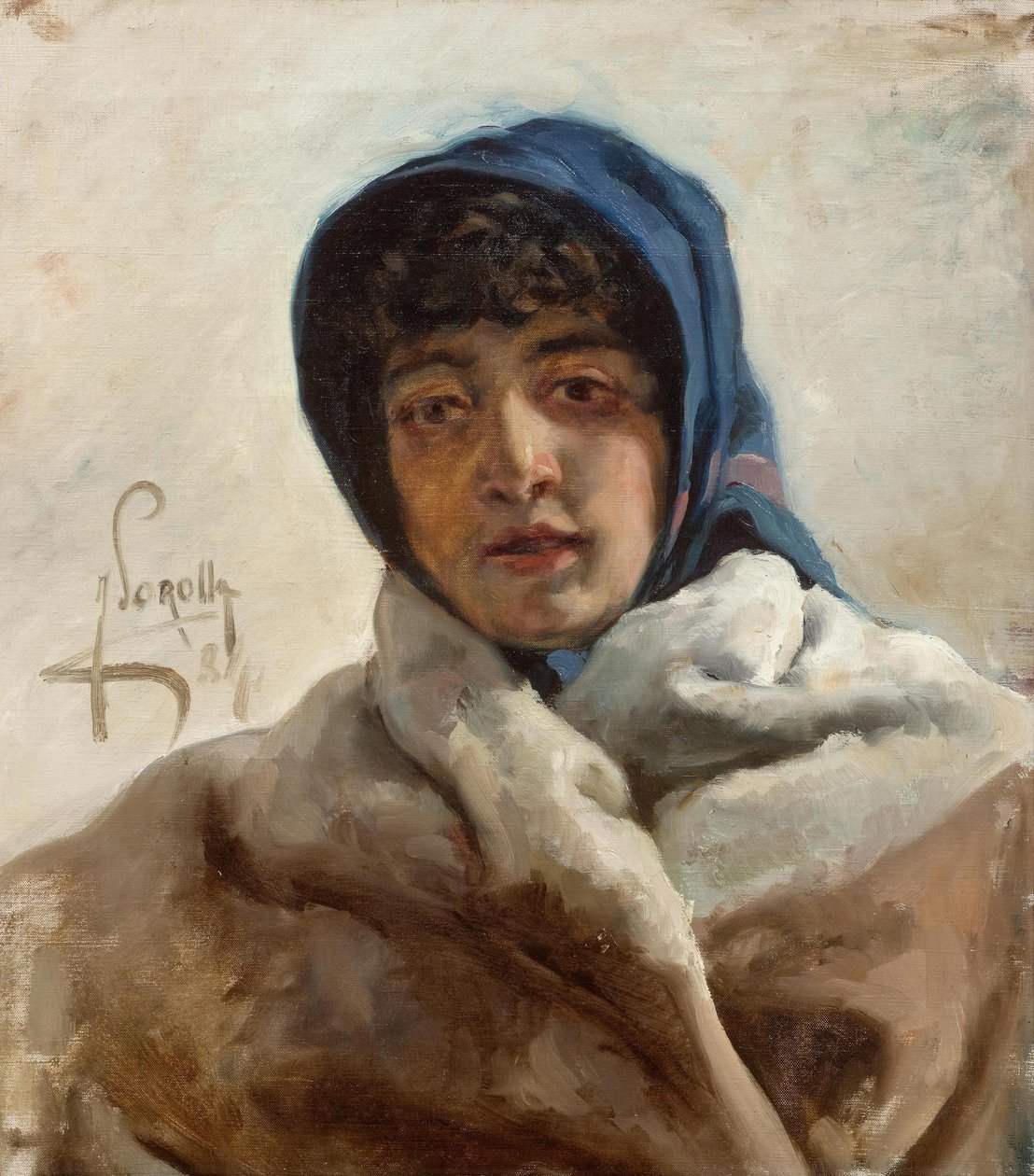 Portrét ženy od Joaquín Sorolla
