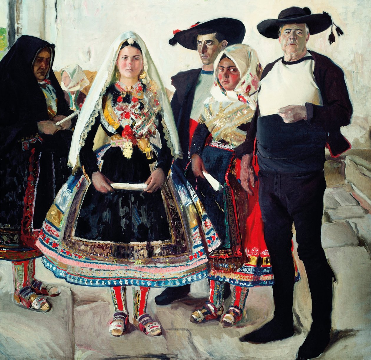 Typické Lagarterany nebo Lagarteran BrideShare od Joaquín Sorolla