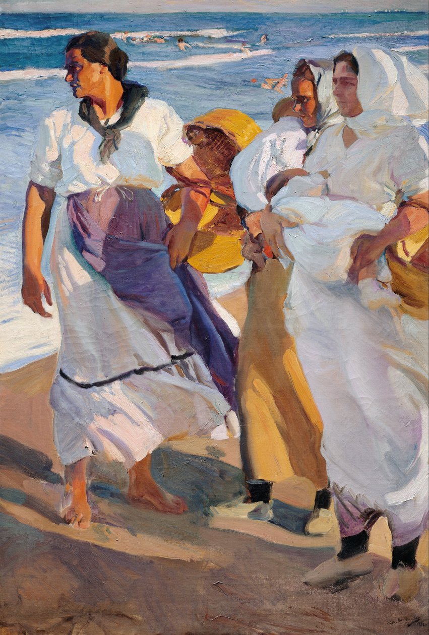 Rybářky z Valencie od Joaquín Sorolla