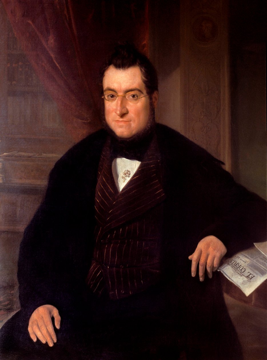 Portrét spisovatele a ekonoma Bonaventura Carles Aribau (1798-1862) od Joaquín Espalter y Rull
