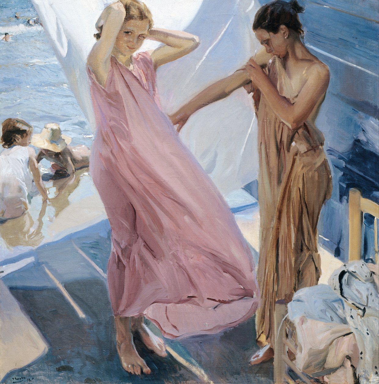 Po koupání, Valencie od Joaquín Sorolla