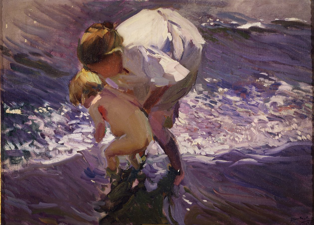 Koupání na pláži od Joaquín Sorolla