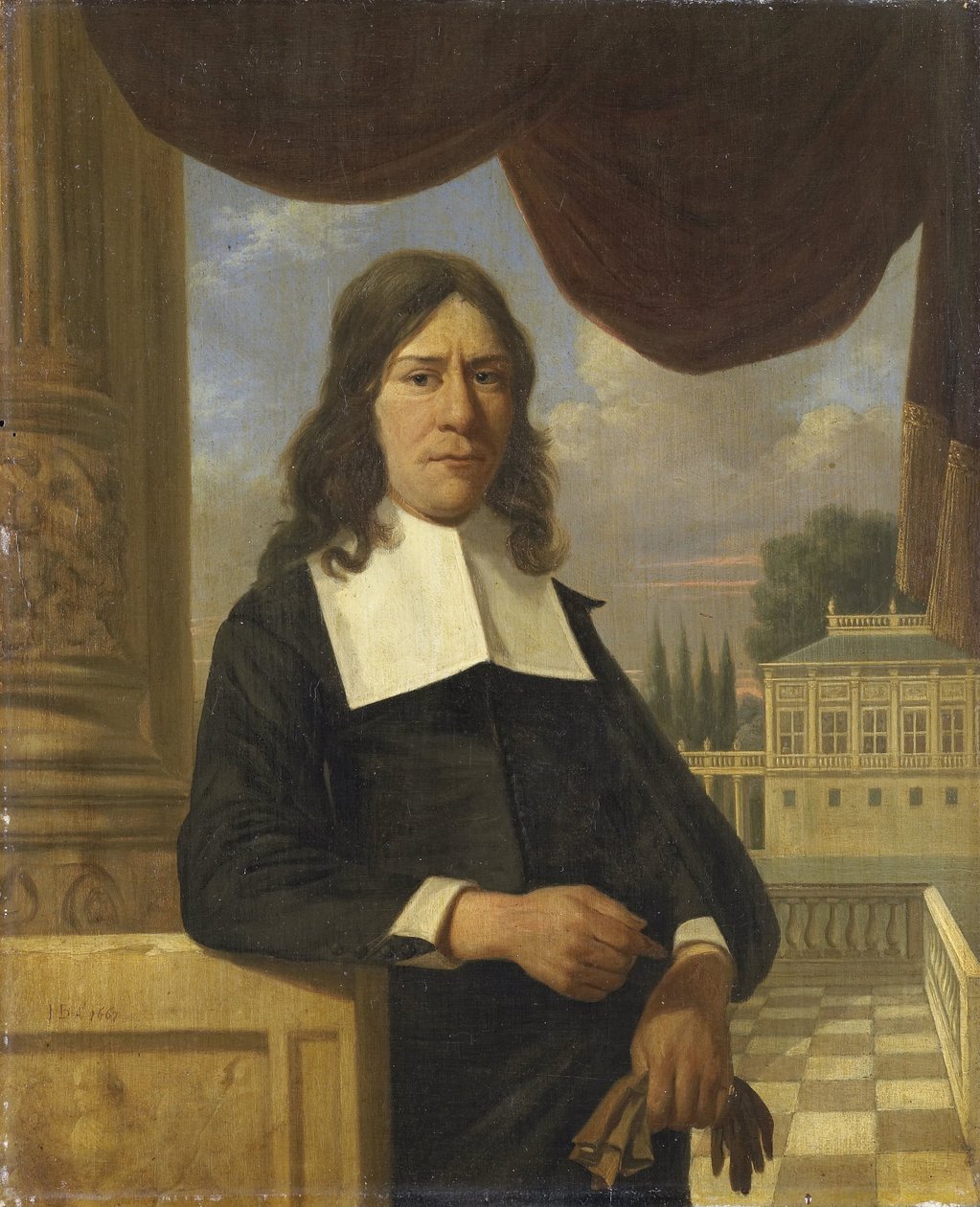 Nicolaes Eichelberg († 1699). Haarlem Merchant, Manžel nebo Helena van der Schalcke od Job Adriaensz Berckheyde (attributed to)