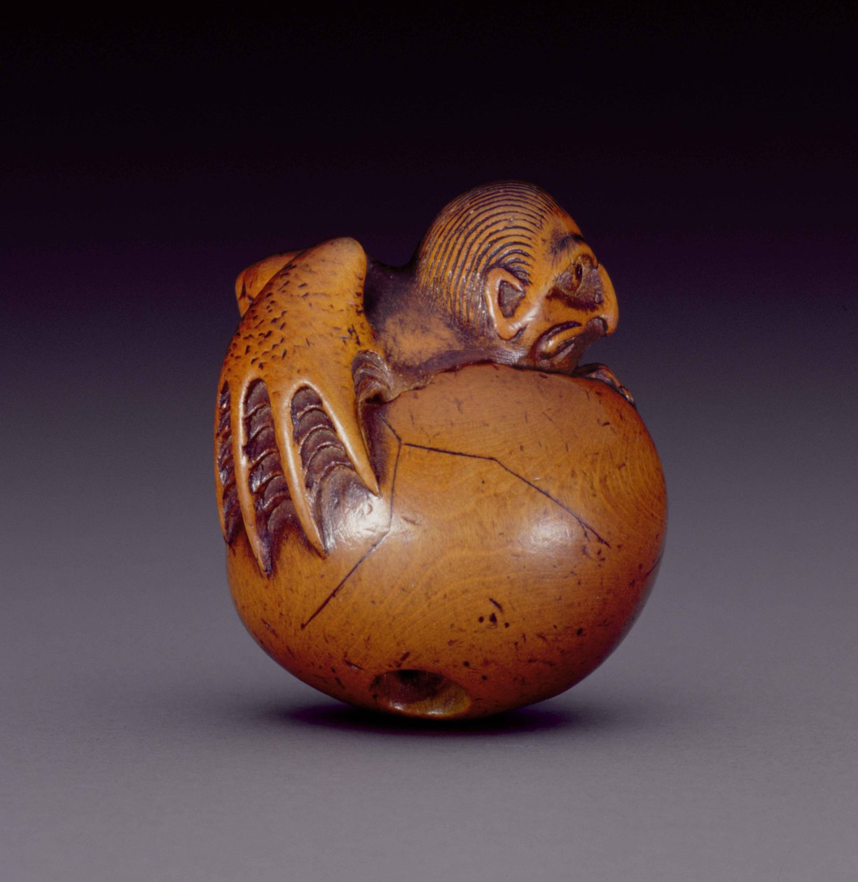 Netsuke v den c vejce Chin g Tengu, c. 1770-90 (Od) (Sae A Coarse 193830) od Jobun
