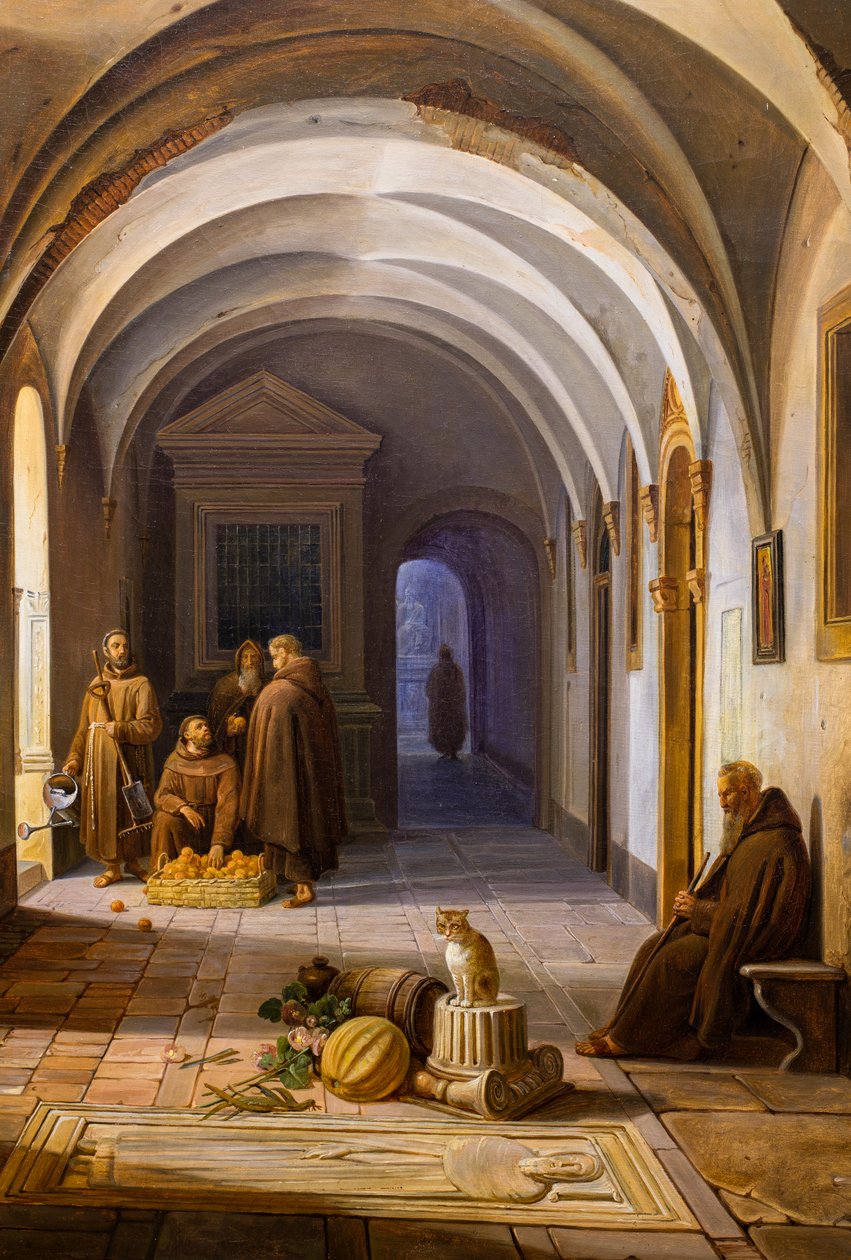 Františkánští mniši v klášteře Santa Maria d
