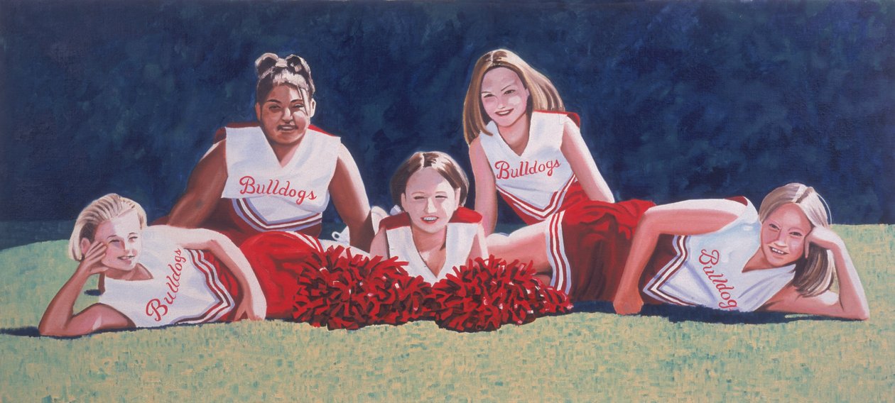 Junior High School Cheerleaders on the Grass, 2003 od Joe Heaps Nelson