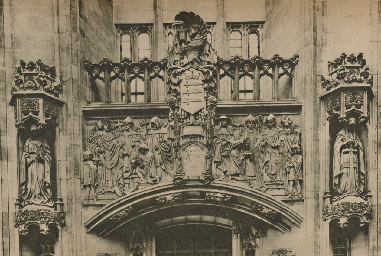 Carving in Stone Under the Middlesex Coat of Arms v Guildhall, Westminster, c1935. od Joel