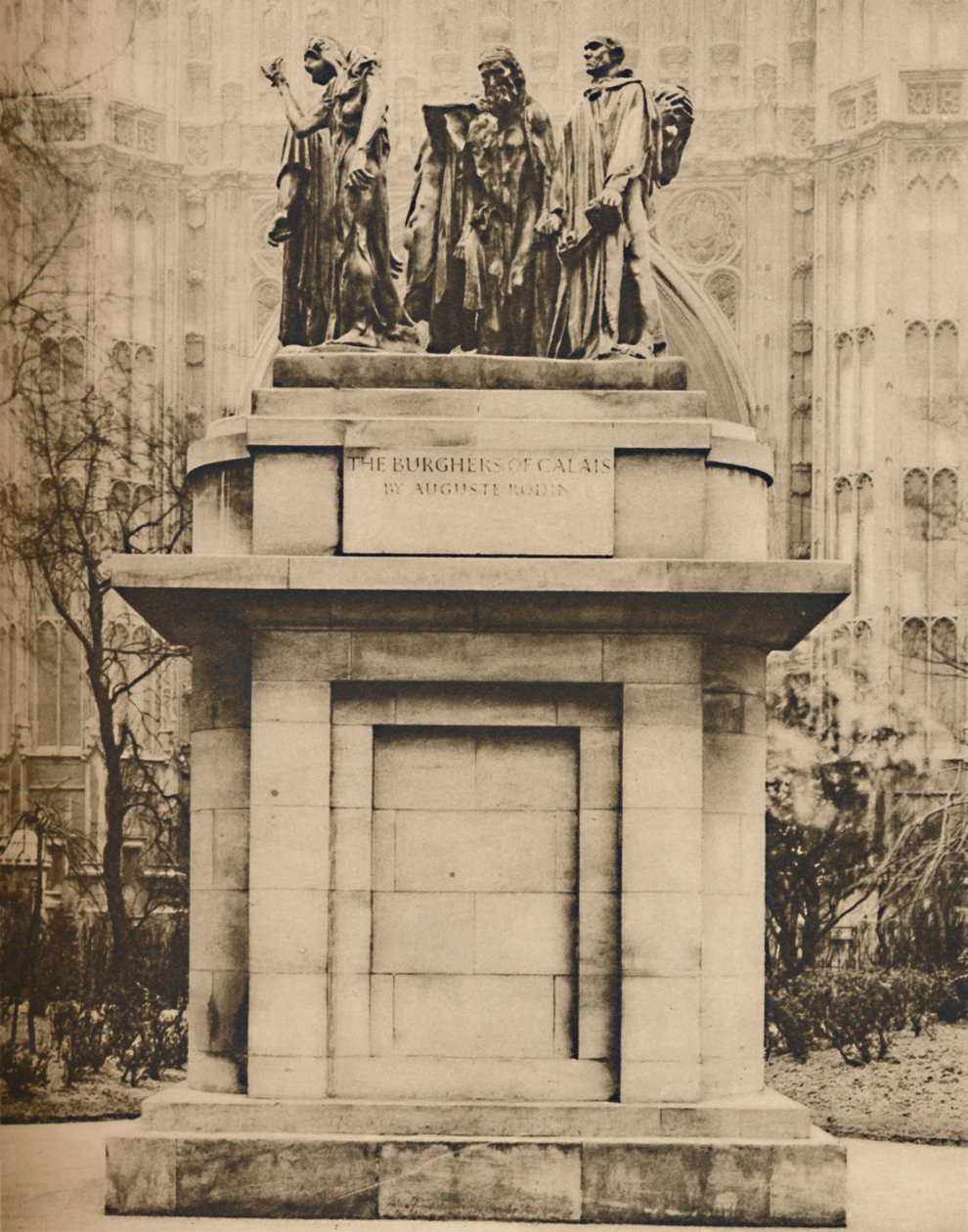 Měšťané z Calais ve Victoria Tower Gardens, c1935. od Joel