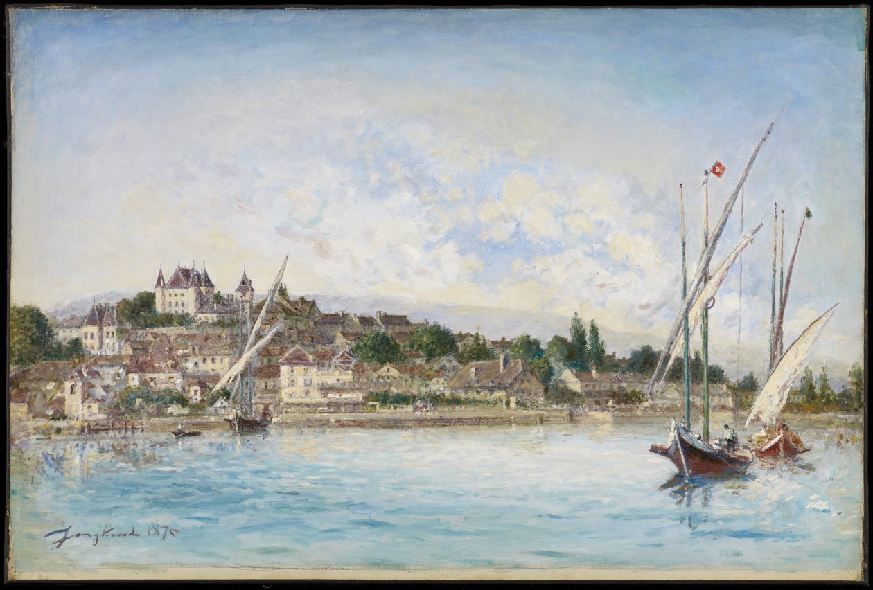 Krajina od Lemanského jezera k Nyonu, 1875 od Johan Barthold Jongkind