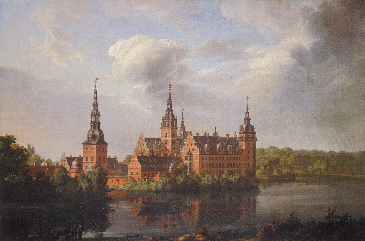 Hrad Frederiksborg od Johan Christian Dahl